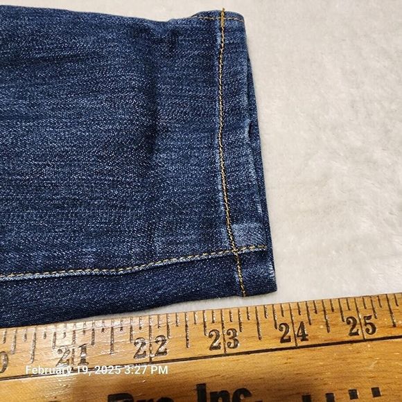 Boston Proper Jeans Women's Size 4 Blue Elastic Waist Cropped 5 Pocket Design - Picture 9 of 9